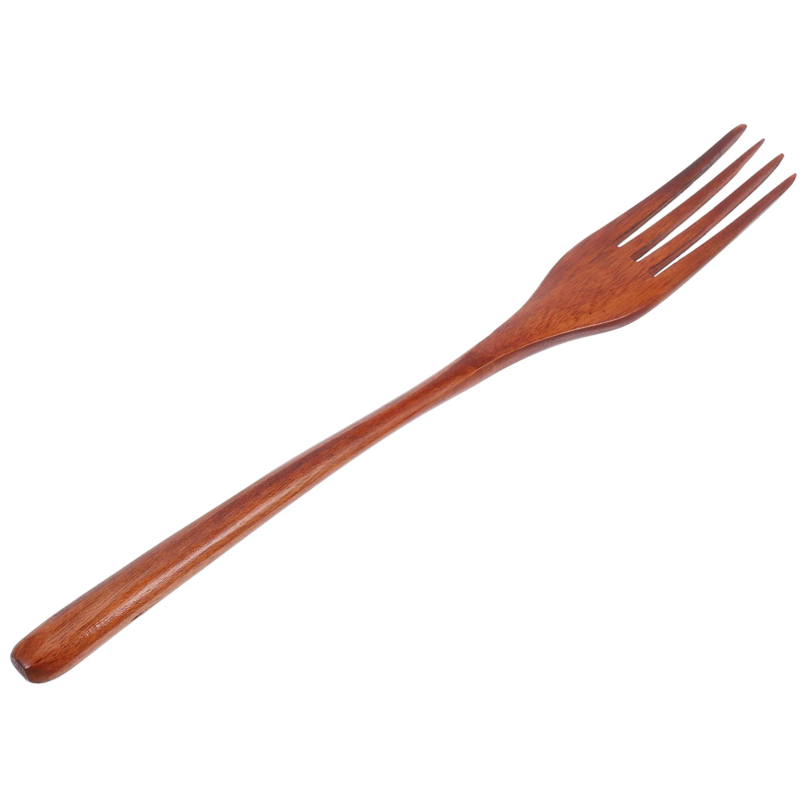 

Classic Wooden Kitchen Fork Long Handle Durable Ergonomic Wood Pattern Fork Mixing Tool for Family Hotel Restaurant Salad