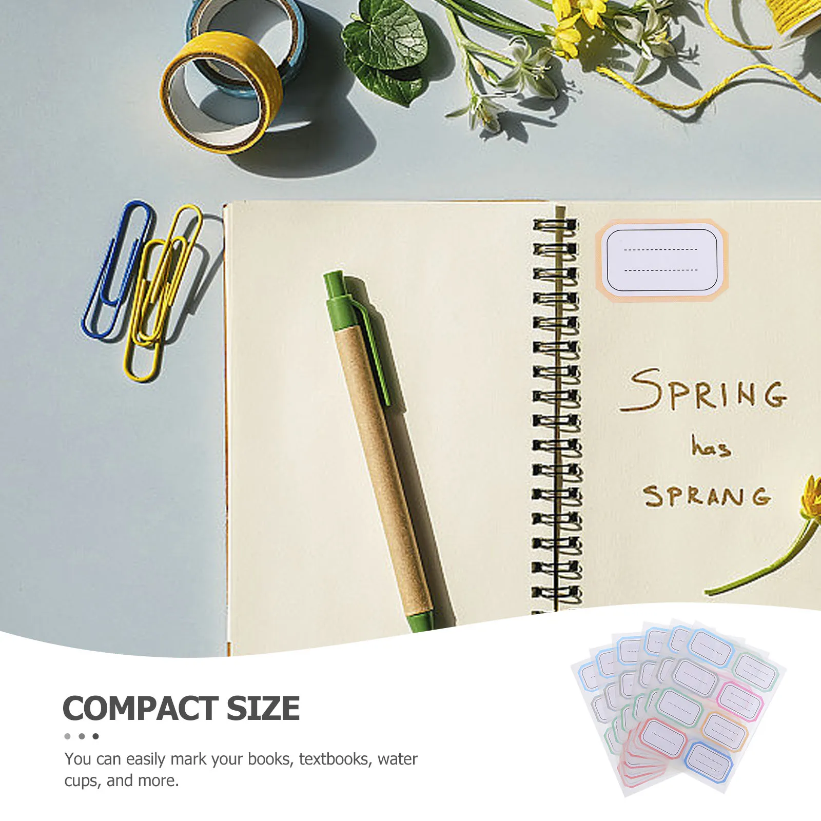 

COHEALI 288 шт., наклейки с рукописными этикетками, именные бирки для маркировки книг, записываемые пустые этикетки с клейкой подкладкой, принадлежности для скрапбукинга