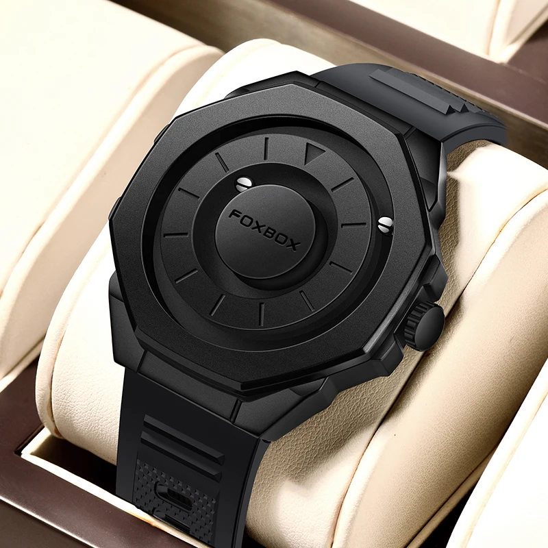 

FOXBOX 2025 новые модные часы мужские креативные прокрутки бусины кварцевые мужские часы повседневные водонепроницаемые роскошные наручные часы Reloj Hombre