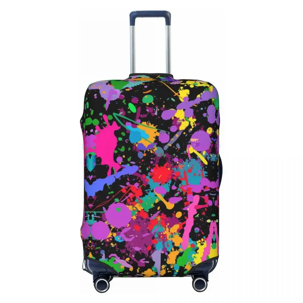 Colorful Abstract Graffiti Camouflage Pop Art Suitcase Cover Dust Proof Travel Luggage Covers for 18-32 inch