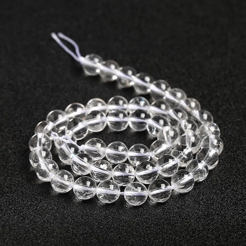 Top Quality Natural White Crystal Clear Quartz Stone Beads For Jewelry Making Diy Bracelet Necklace Earring Accessory 15\