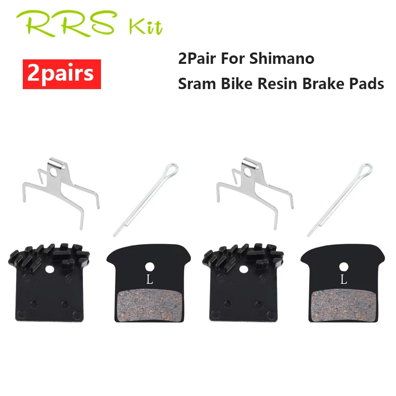 

Rrskit Bike Brake Pads For Shimano Sram Bicycle Brake Pads J02A Hydraulic Brake Pads Durable Resin Bike Disc Brake Caliper Pads