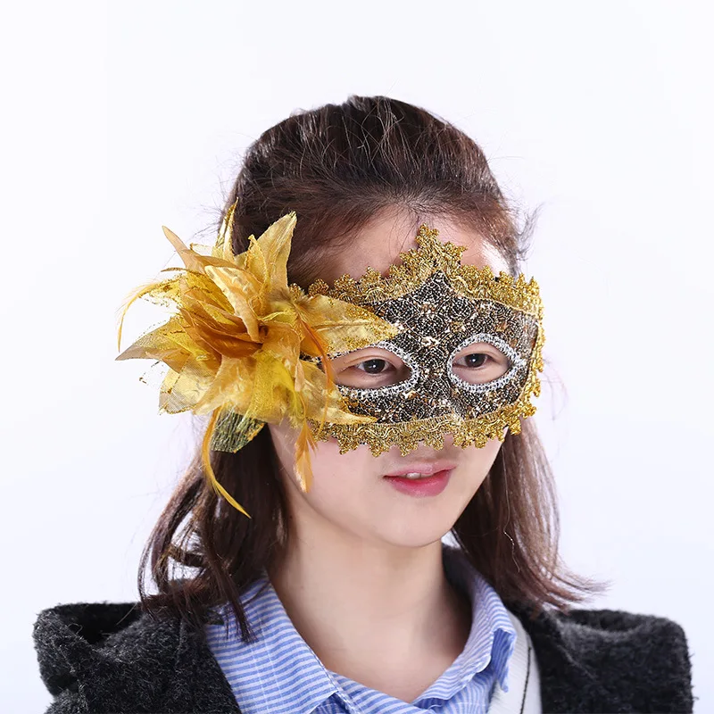 

Маскарадная маска для женщин - маска в венецианском стиле со стразами, модная бальная маска для Хэллоуина, косплея и декора вечеринки