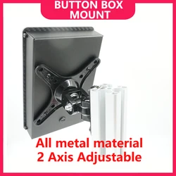 SIMPUSH Button Box VESA Mount 100 mm 75mm 50mm 2 Axis adjustable button box mounting, Sim Rig Upgrade, Button Box Mount
