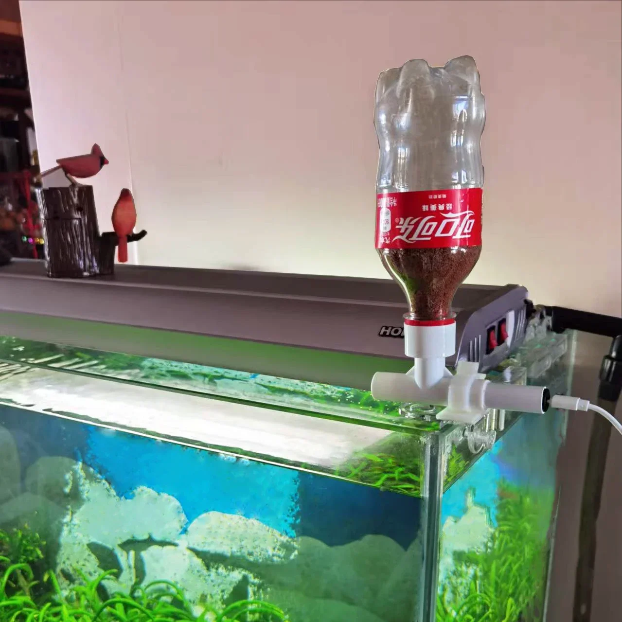 Fish tank feeder Mobile phone remote control Intelligent timing feeder Ornamental fish Turtle food Aquarium automatic feeder