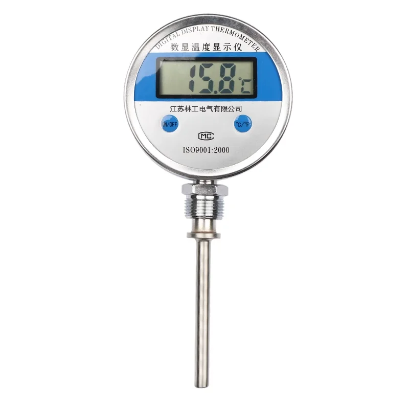 

Battery powered digital display bimetal thermometer/Industrial high precision digital thermometer radial