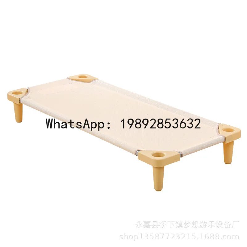 سرير رياض الأطفال قيلولة سرير قابل للطي قماش شبكي PVC قماش تيسلين