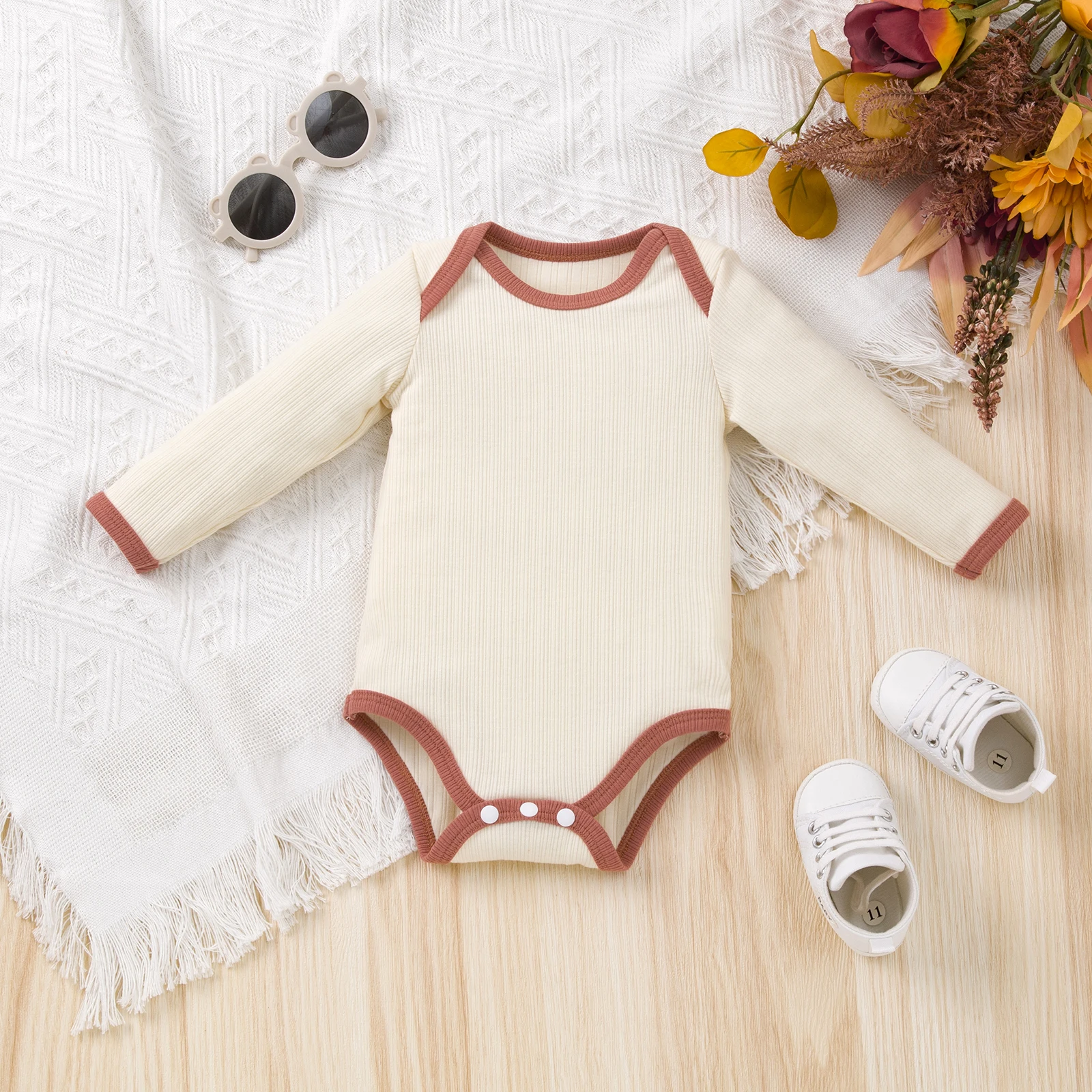 Newborn Baby Girls Boys Romper Onesies Clothes Babany bebe Infant Toddler Casual Soft Long Sleeve Romper Jumpsuit Tops 0-3 Years