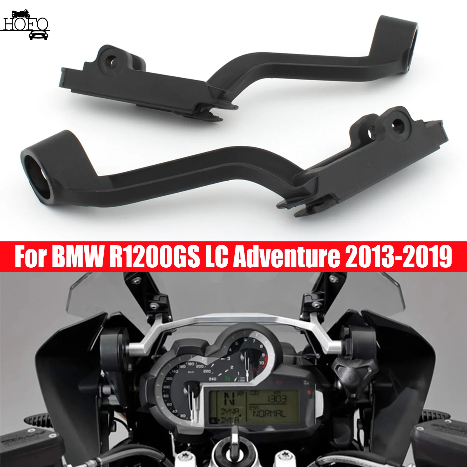 

Motorcycle Windshield Bracket For BMW R1200GS LC / LC Adventure 2013-2018 Black