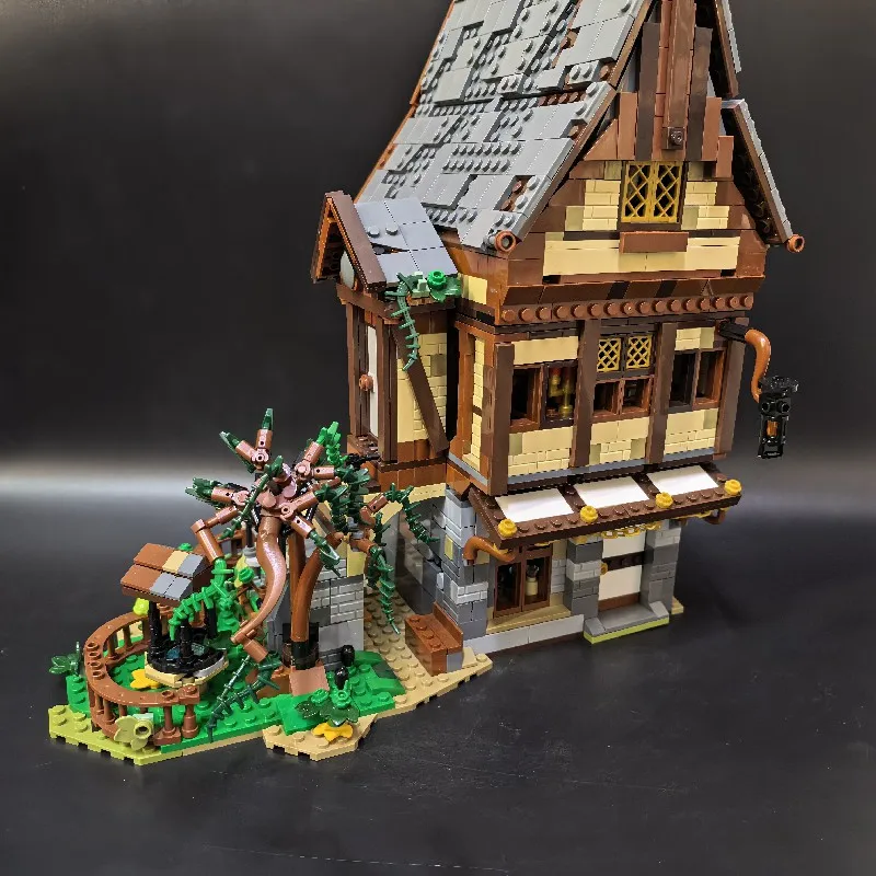 Medieval Magic Witch House Building Blocks Set - MOC 2148 PCS Wizarding Cottage Bricks Kit for Adults Kids Home Decor Gift