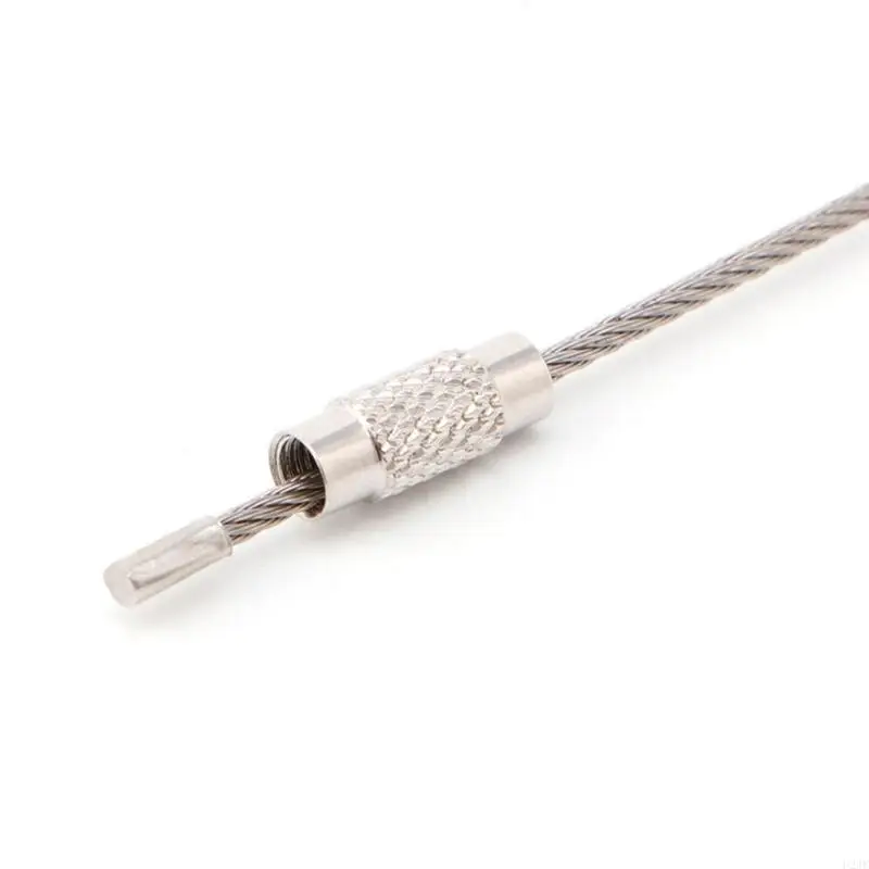 الكثير في الهواء الطلق المشي لمسافات طويلة برغي قفل الفولاذ المقاوم للصدأ لكابل سلك حبل سلسلة حلقة رئيسية