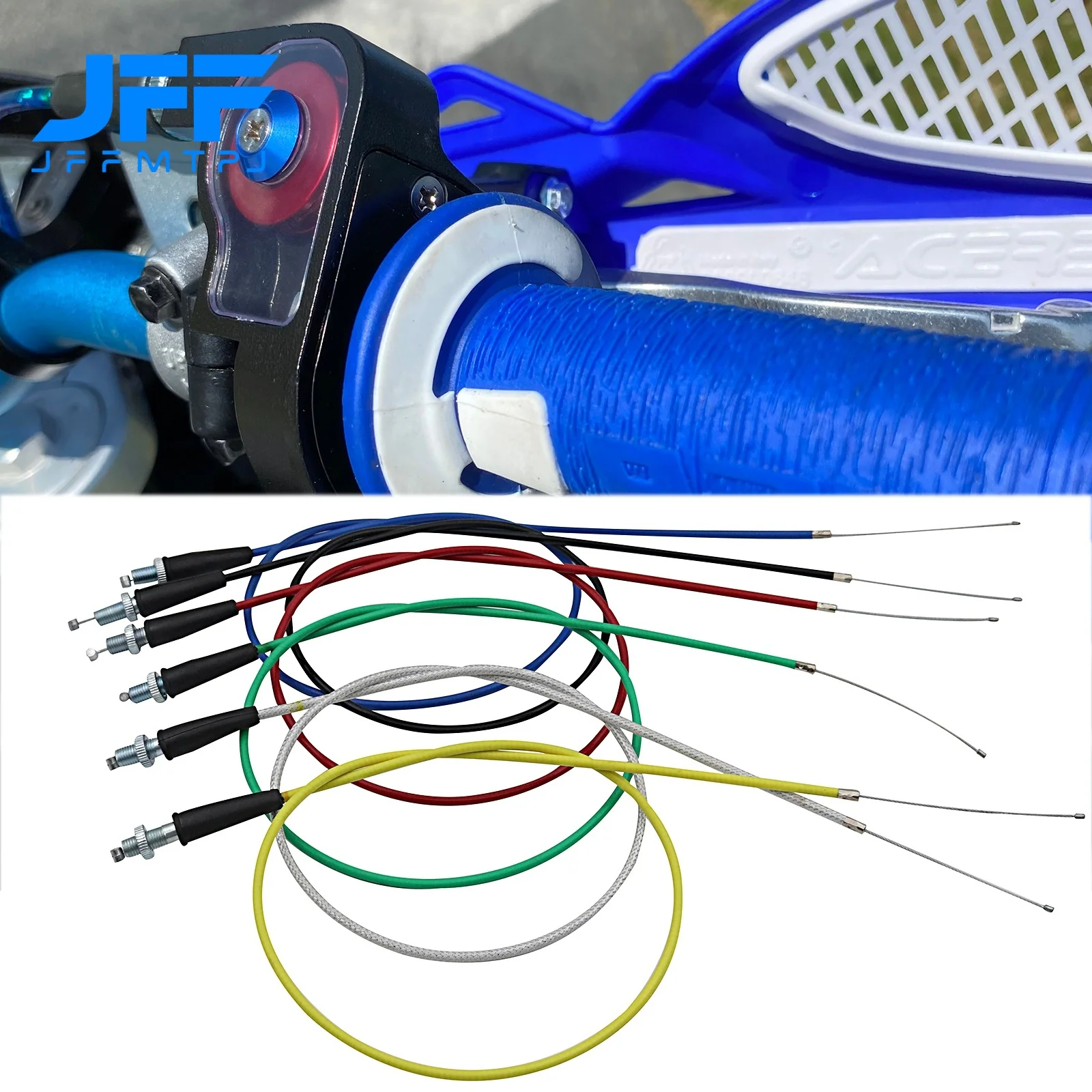 Motorcycle Universal Accelerator 990mm 1200mm Straight Connection Throttle Cable for Yamaha Kawasaki KTM Honda Suzuki Dirt Bike