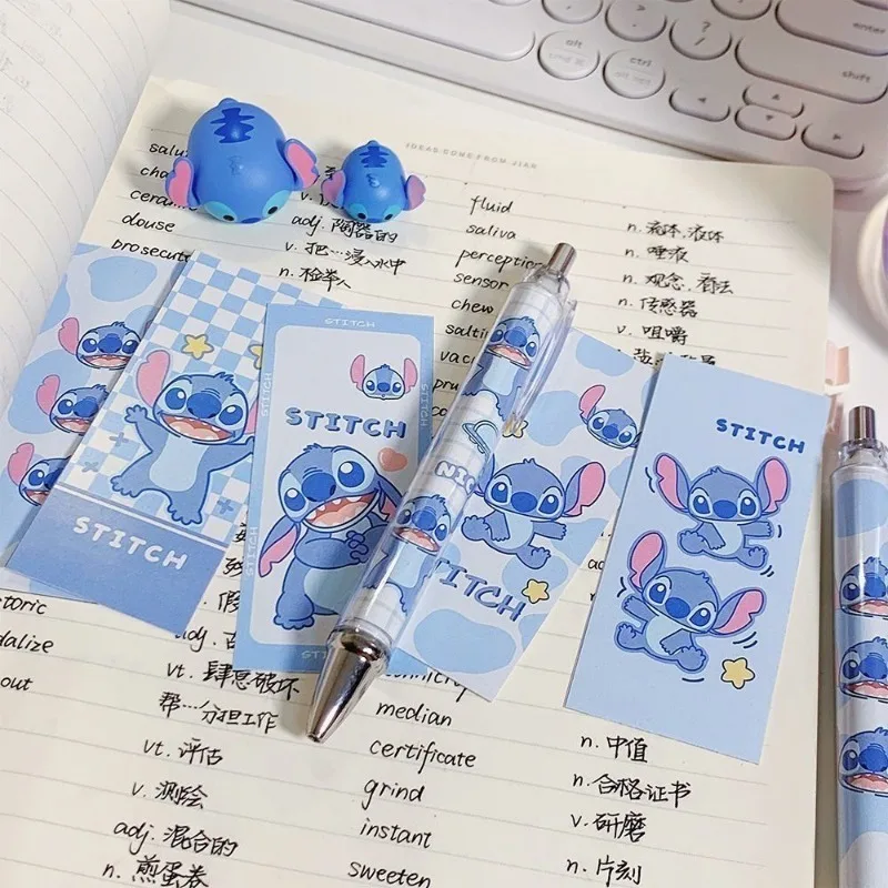 Stitch Disney Cartoon Kawaii Cute Student High-Looking Gel Pen Exam Special 0.5mm Black Quick-Drying Brush Pen Free Shipping