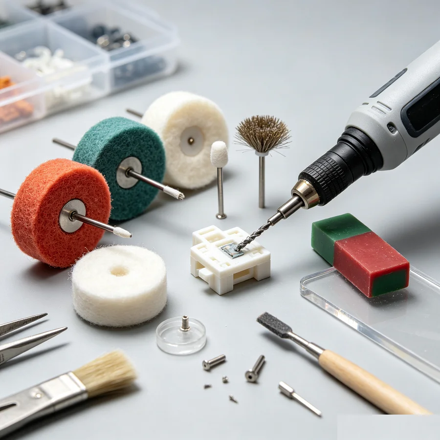 150Pcs Rotary Tool Polishing Buffing Wheel Kit 3mm Shank Multi Grit Abrasive Grinding Polishing Deburring Wood Metal Stone Glass