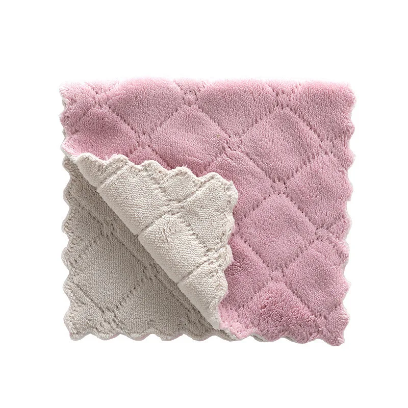 1 Pack of Soft, Absorbent Household Hand Towels, Scouring Pads for Kitchen Use