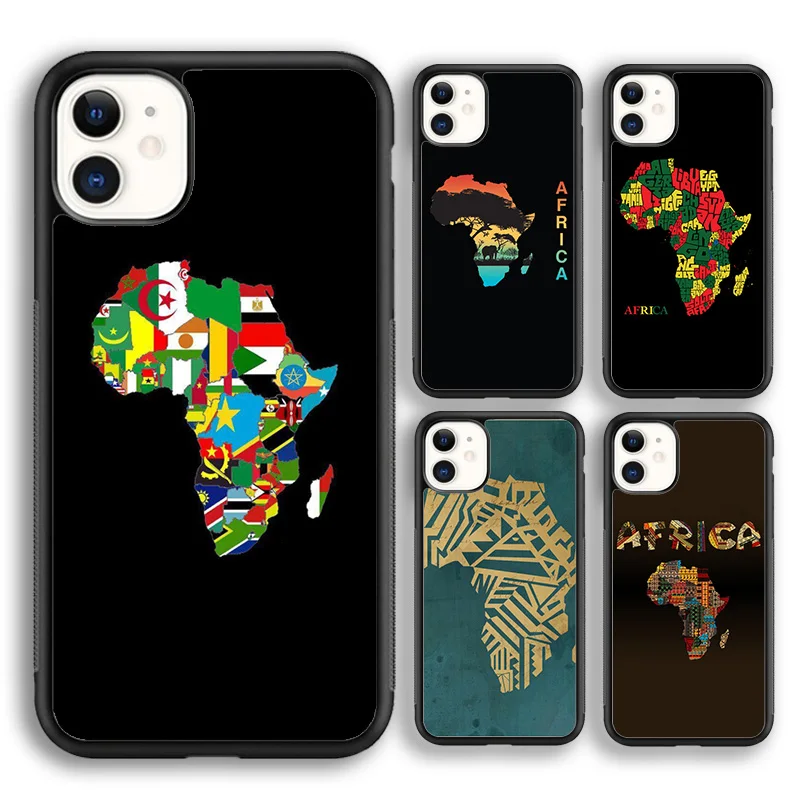 MaiYaCa afrique carte géographie housse de téléphone pour iPhone 17 Air 16 15 plus 11 12 13 14 pro max coque