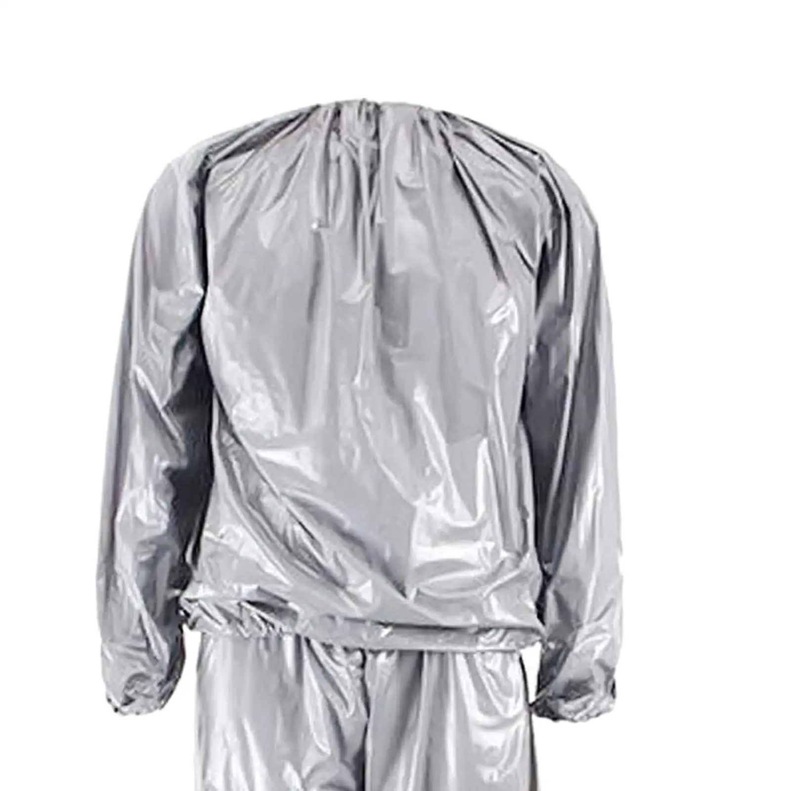 Fitness Sweat Clothing Sauna Suit PVC Ultralight Waterproof Tracksuit for Running Cycling Exercise