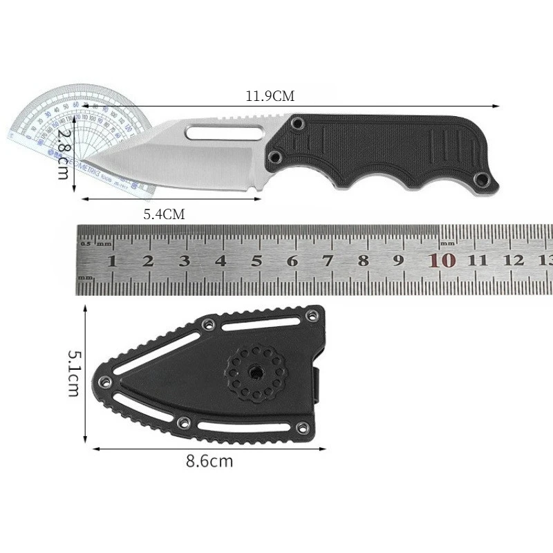 متعددة الأغراض مستقيم سكين 5Cr15MoV بليد G10 مقبض شعبية سلسلة عنق سكاكين التخييم الصيد السكاكين في الهواء الطلق EDC سكاكين الجيب #6