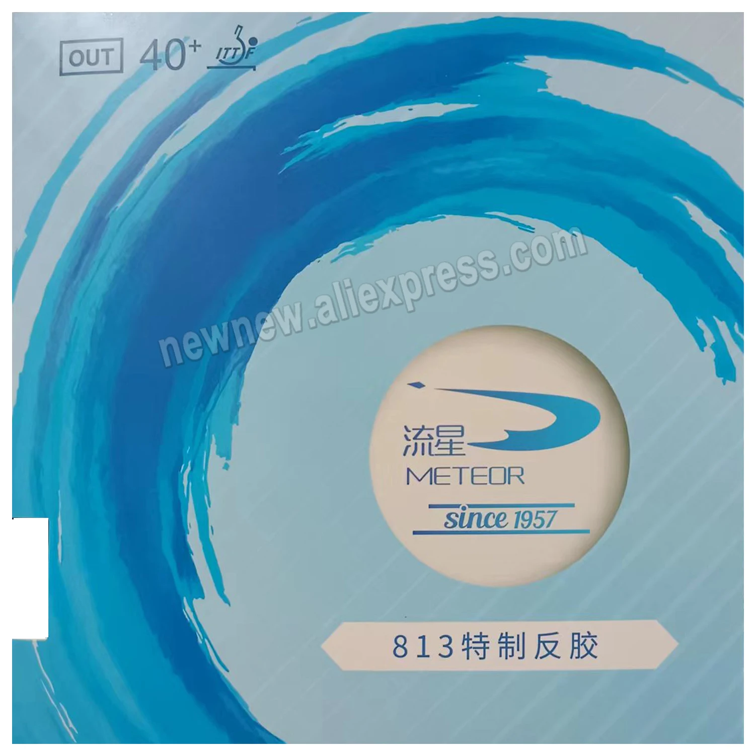 METEOR Liu Xing 813 Table Tennis Non-tacky rubber Blue Sponge Pips-in Table Tennis Rubber Ping Pong Sponge