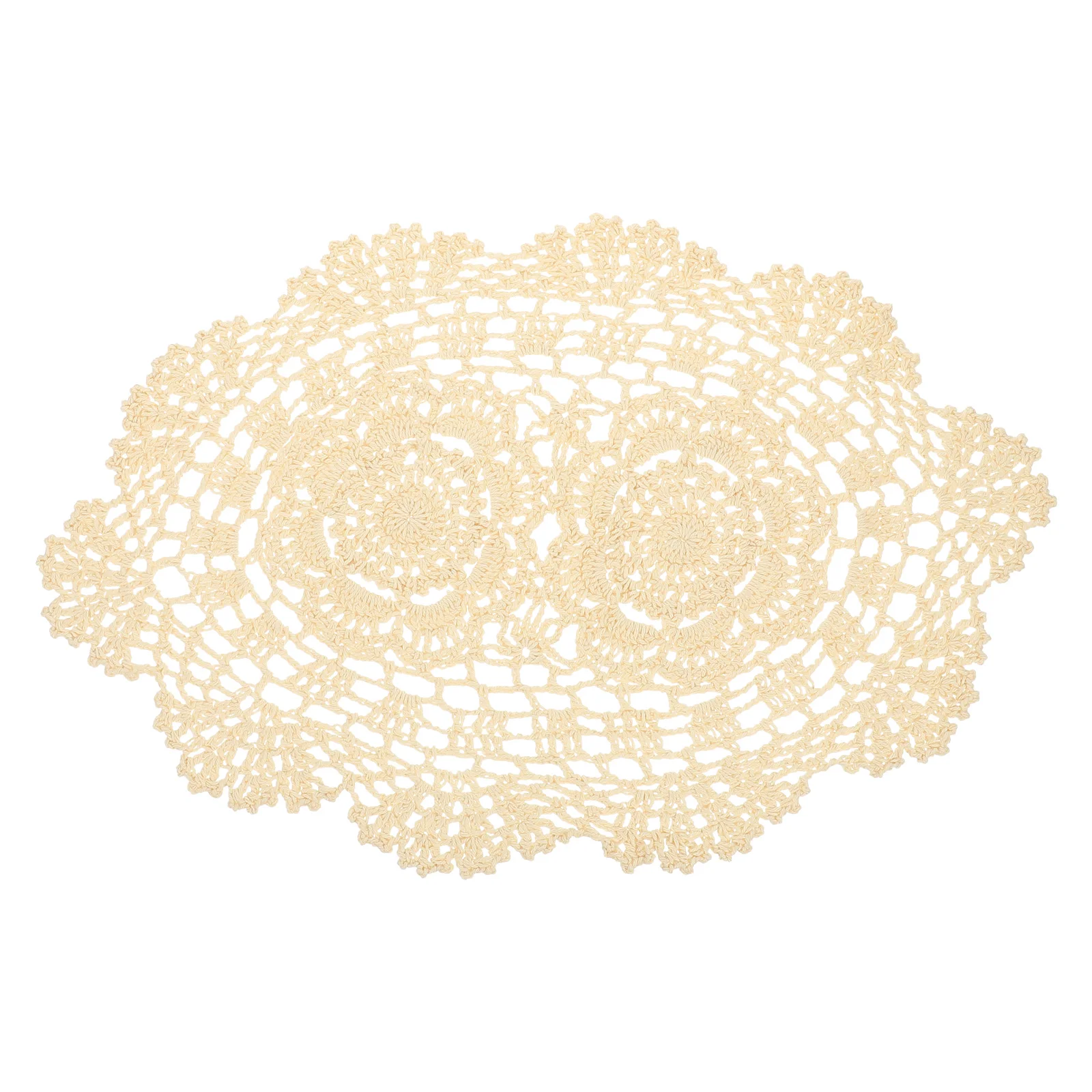 

Table Mat Tablecloth Placemats Bohemian Decor Crochet Cotton Handmade Doilies Retro