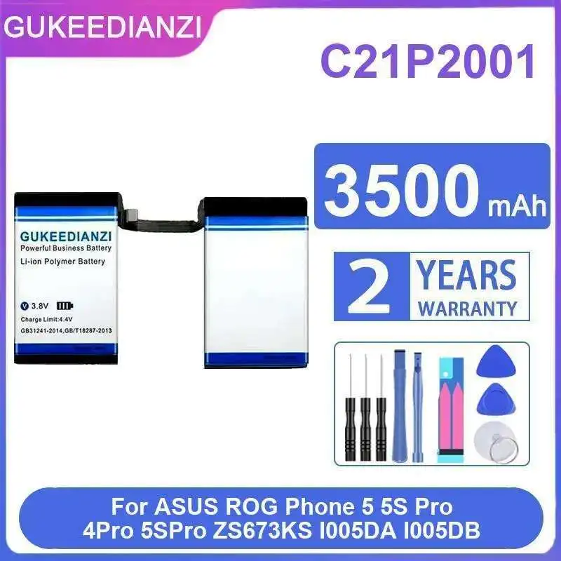 

Fast Charging C21P2001 For Asus Rog Phone 5 5S Pro 4Pro 5Spro ZS673KS I005DA I005DB 3500Mah Mobile Battery