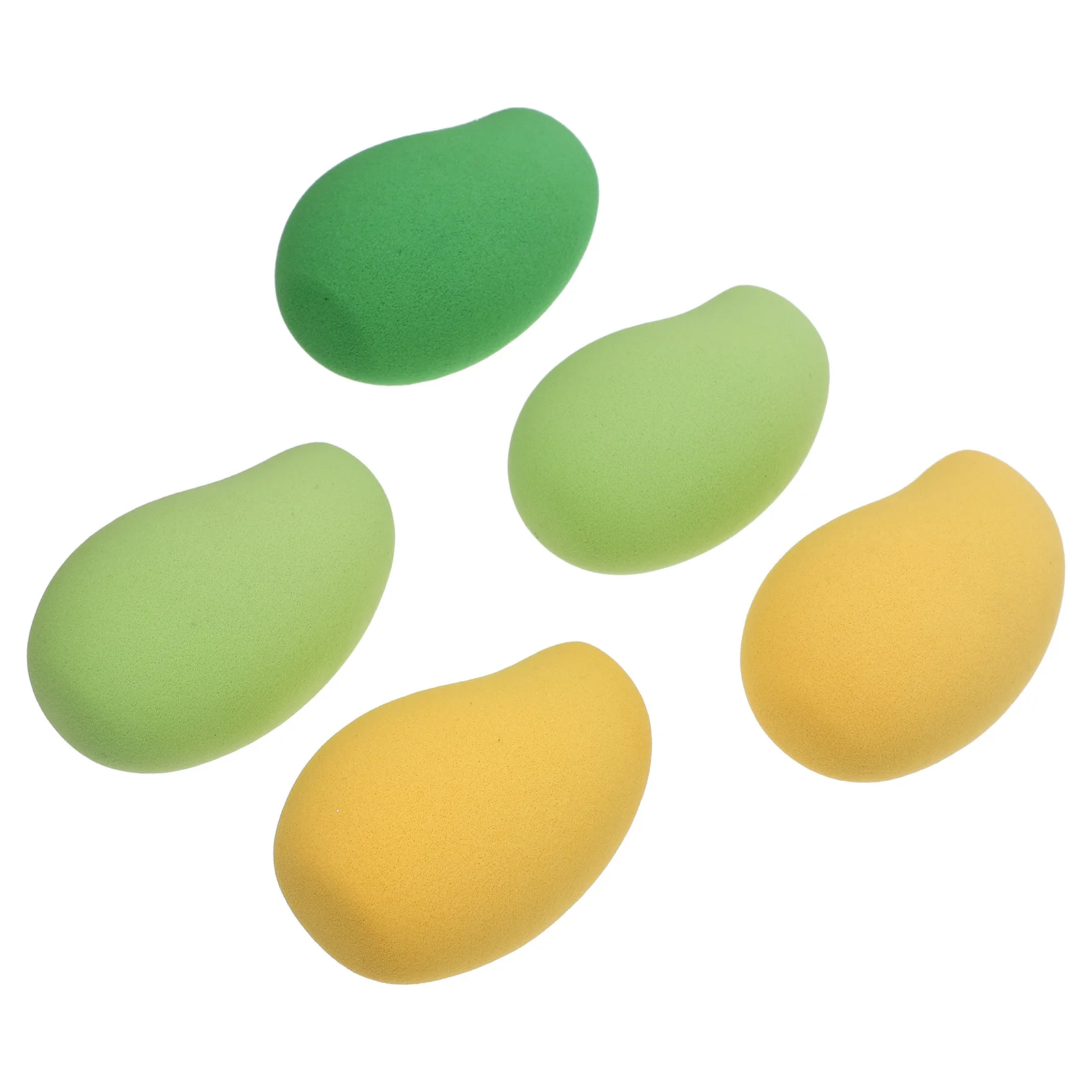 

5 pcs Mango Shape Makeup Portable Powder Applicators For Face Cream Foundation Sunscreen Sensitive Skin Tools