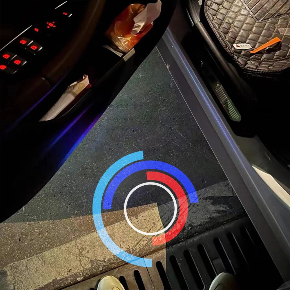 2 LED Autotür-Logo-Projektor Geister-Schatten Willkommenslicht für BMW E60 E90 F10 F30 E92 E93 E46 E91 E61 F07 F11 F18 E63 Zubehör – Detail 1