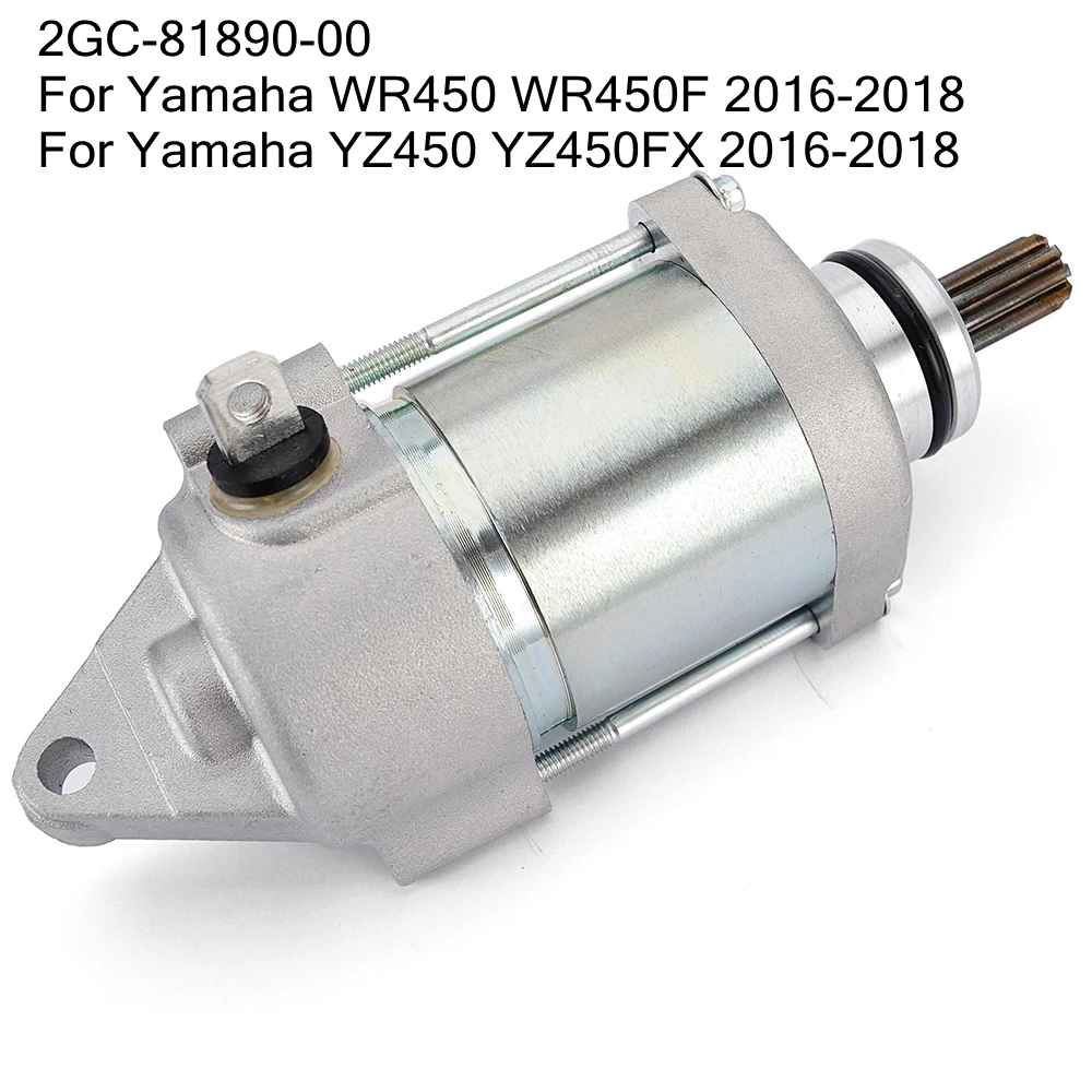 

Starter Electrical Engine Starter Motor For Yamaha WR450 WR450F YZ450 YZ450FX 2016 2017 2018 WR YZ 450 WR 450F 2GC-81890-00