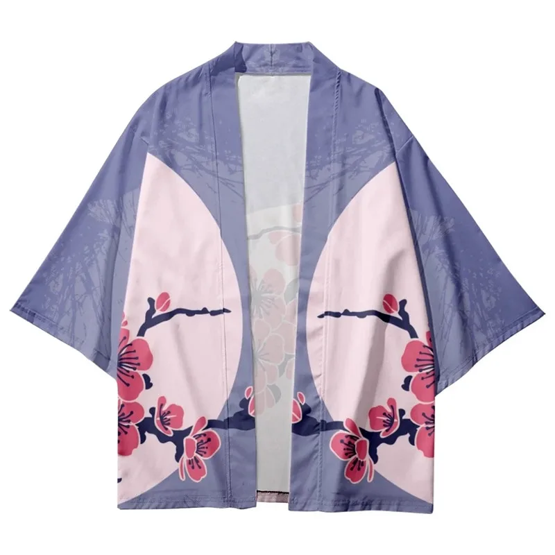 اليابانية الشارع الشهير سترة النساء الرجال Harajuku Haori كيمونو تأثيري قميص حريمي شاطئ يوكاتا تاو رداء رجالي كيمونو