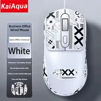 Ratón con cable USB G580, ratón ergonómico para oficina/juegos con pegatinas antideslizantes para PC, portátiles, ratón antideslizante, envío de regalo, novedad de 2026