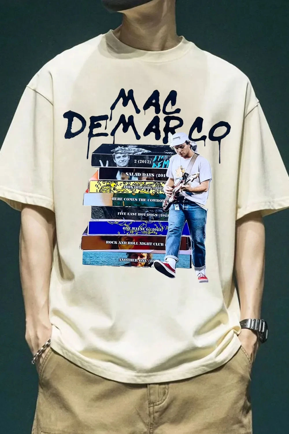 Hip Hop 2026 Mac DeMarco Graphic TShirt Mens Womens Cotton Tee Summer Casual Short Sleeve Round Neck Clothing Loose Unisex Tops