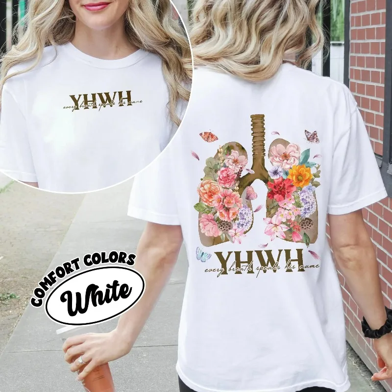 Autumn New Base Shirt Unisex T-shirt  Yahweh Every Breath Speak His Name Tshirt, Hebrew Name Of God Tee, Faith Church Shirts