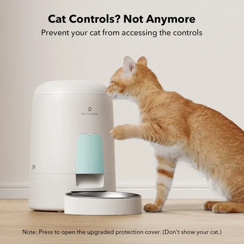 

Automatic Feeder, Battery-Operated Automatic Cat Food Dispenser with 180-Day Life, AIR Cordless Timed Pet Feeder for Cat & Dog