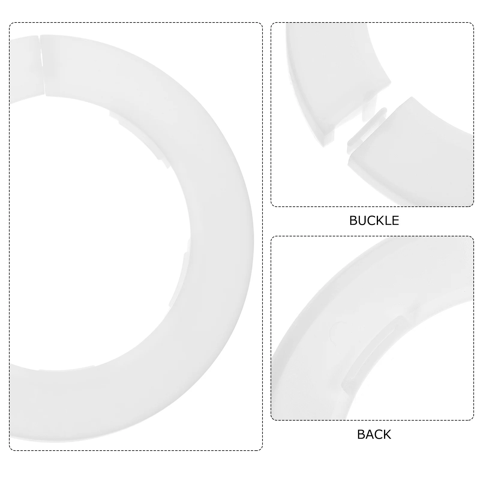 

10pcs Reusable Pipe Decorative Cover Collar Design Easy Install For Water Pipes Angle Valves Faucets Radiators Plumbing Cover