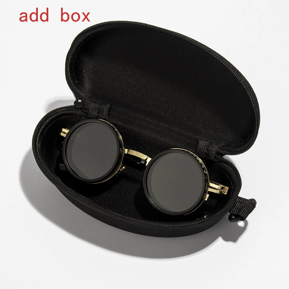 Glazzy 2025 Mode Neue Unisex handgemachte ND9 Level Sonnenbrille Stufenloser rotierender Filter Retro Polarisierte Sonnenbrille Radfahren Sportbrille 8