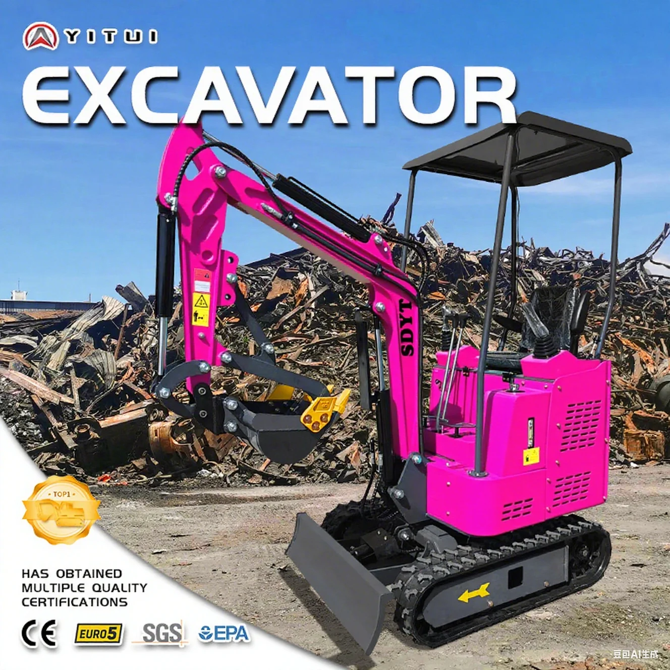 

Hot-Sell Special Price Mini Excavator Ce Epa Euro 5 Kubota Engine Customized 1.5 1.8 Ton Crawler Mini Excavator