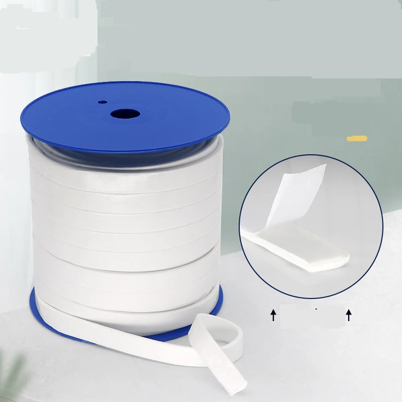 1Meter PTFE Elastic Tape With Self-adhesive Strip Width 6-50mm PTFE Sealing Strip PTFE Sealing Strip PTFE Sponge Strip