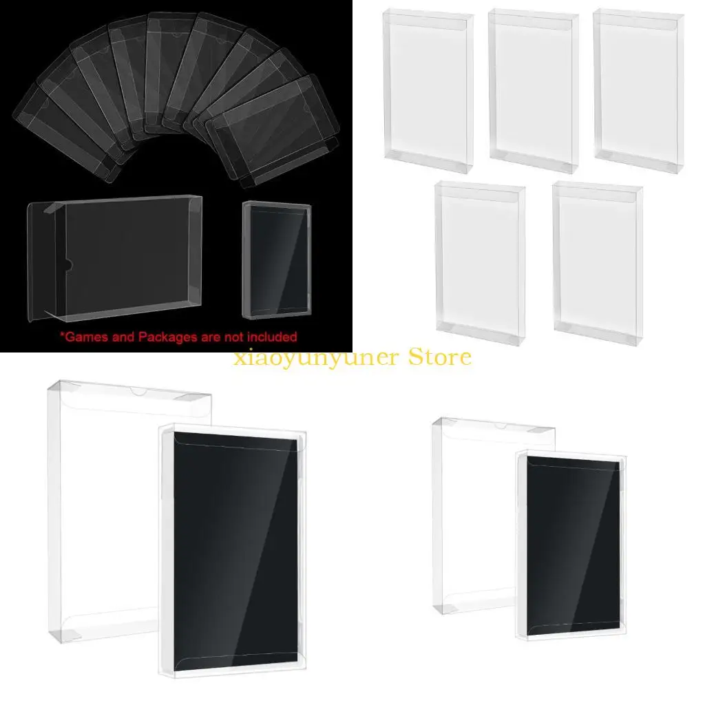 

P9JB 5pcs Game Care Care Box Прозрачная пылевая крышка для хранения карты игровой карты
