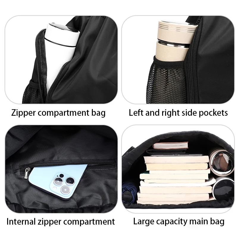 Large Capacity Versatile Lightweight Dry Wet Separation Multifunctional Sports and Fitness Harness Pocket Backpack