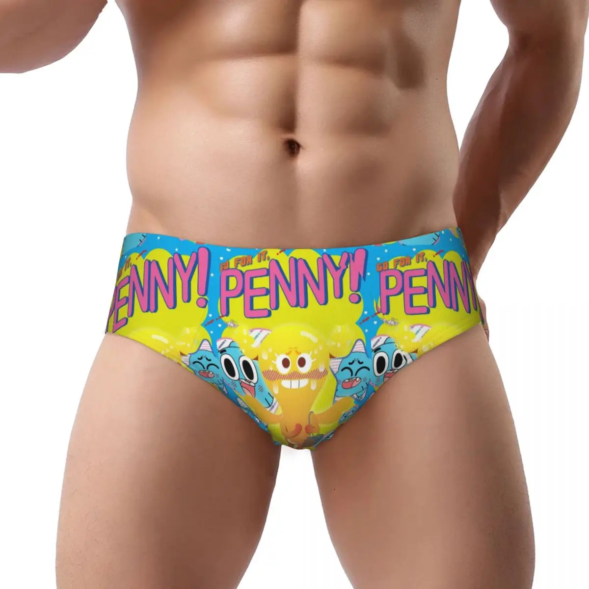 

Penny Fitzgerald The Amazing World Of Gumball Anime Male Triangle Panties Soft Short Underwear for Homme Man Boyfriend Gift