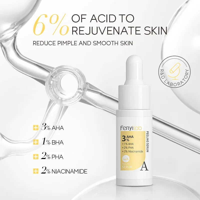 Fenyi AHA 3%+BHA 1% Exfoliating Face Salicylic Acid Serum 2% Niacinamide Face Serum Moisturizing Facial Essence Face Skin Care