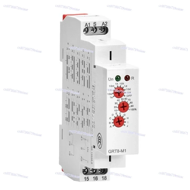 GRT8-M Multi-function Time Relay Selection Trigger Delay Power-on and Power-off DC24V Controller
