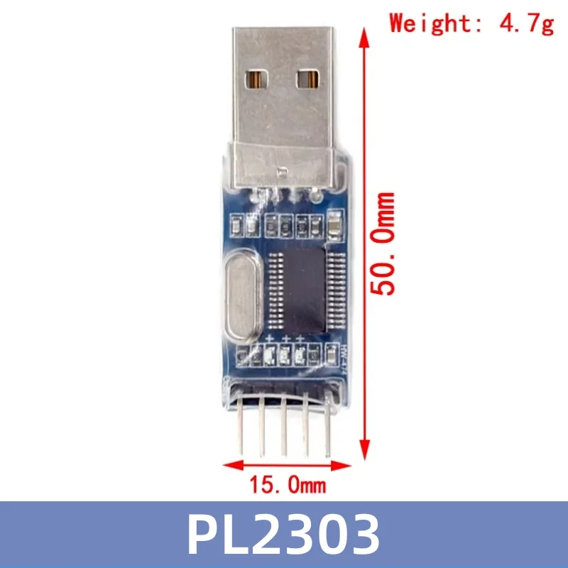 PL2303 USB RS232 TTL Converter อะแดปเตอร์โมดูล DC 3.3V 5V PL2303HX ไมโครคอนโทรลเลอร์ STC แปรงเครื่อง Board 1/2pcs