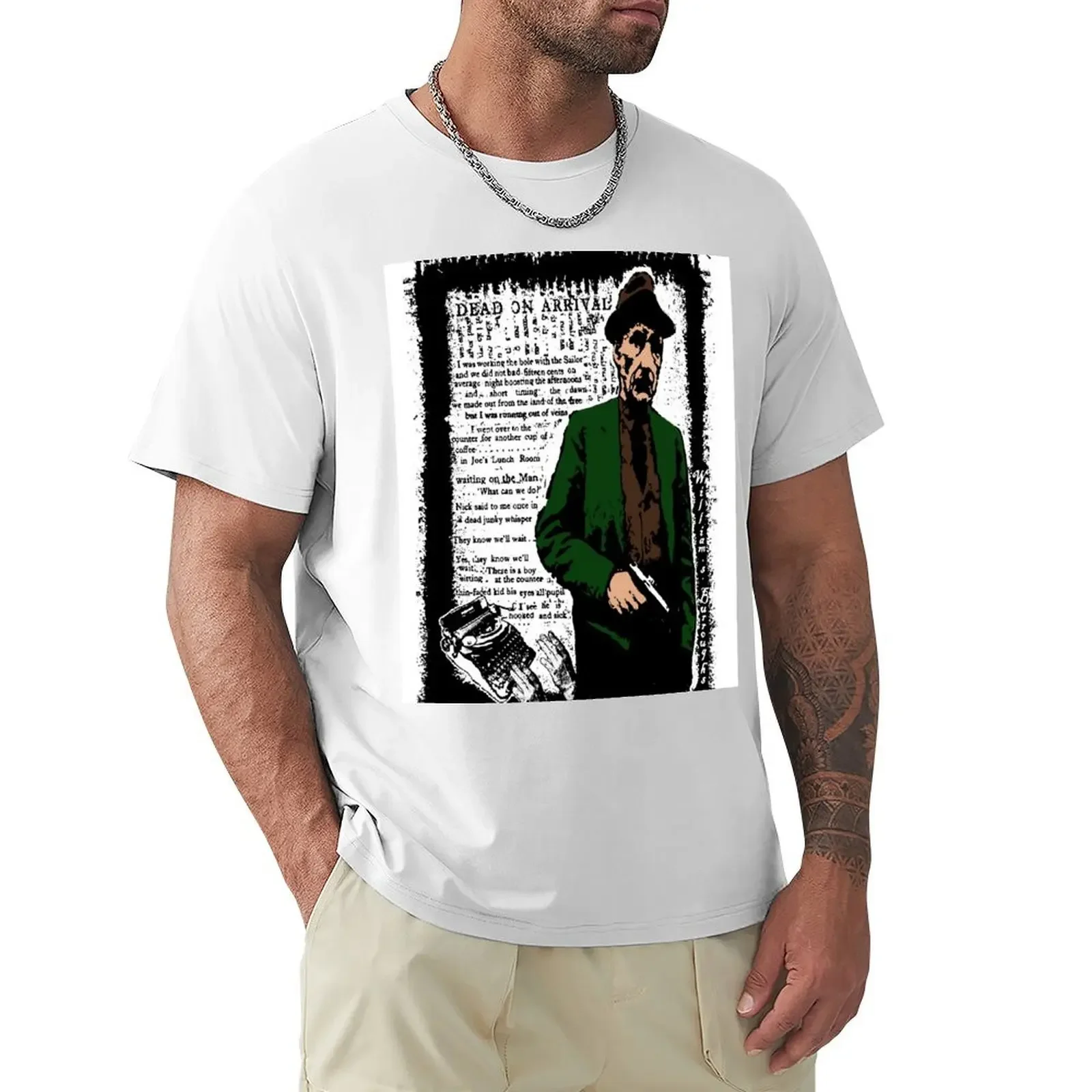 

William.S.Burroughs-Dead On Arrival 2 T-shirt Short sleeve tee cute clothes men t shirts