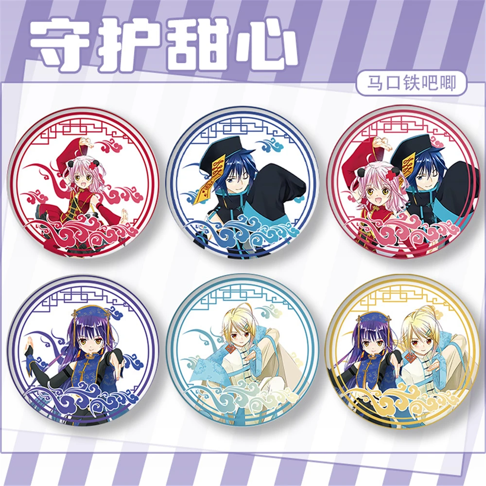 Game Shugo Chara Hinamori Amu Tsukiyomi Ikuto Hotori Tadase Tsukiyomi Utau Cosplay Badge Pin SPTE Tinplate Brooch Accessories