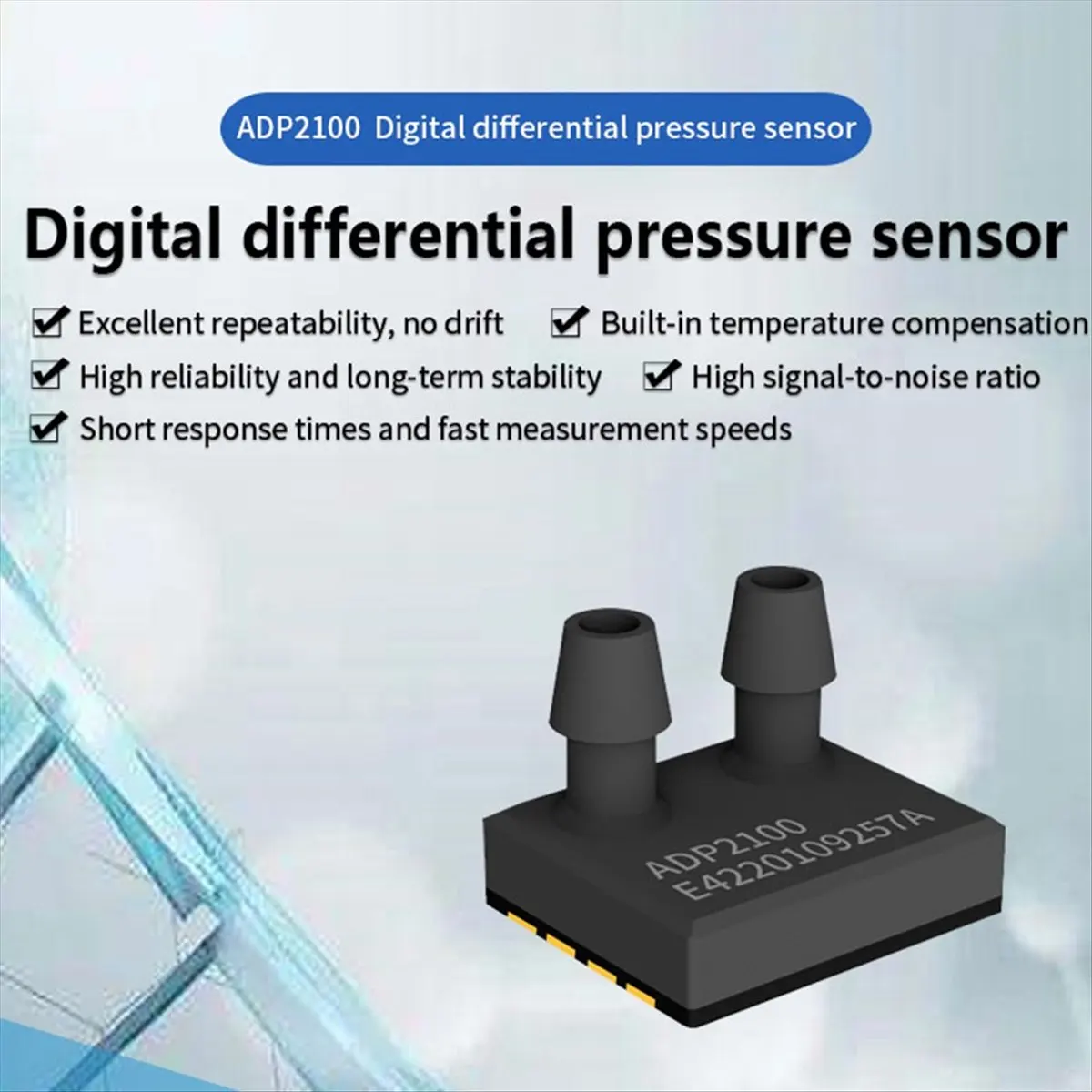 ASAIR ADP2100 -500-+500Pa Digital Gas Differential Pressure High- Sensor