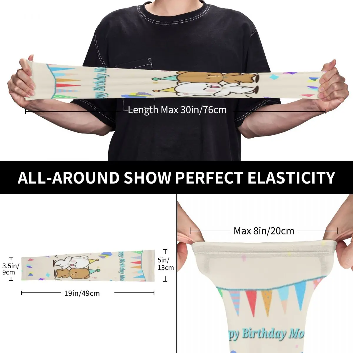 أكمام أذرع تبريد خارجية من Mocha Bear and Milk، غطاء حماية من الأشعة فوق البنفسجية للصيف من الحرير الجليدي لركوب الدراجات #5