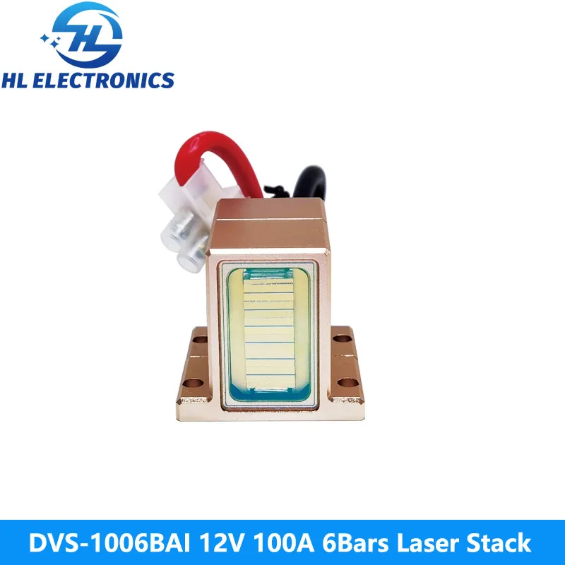 

DVS-1006BAI 12V 100A 6Bars 600W 808nm Laser Stack for Hair Removal