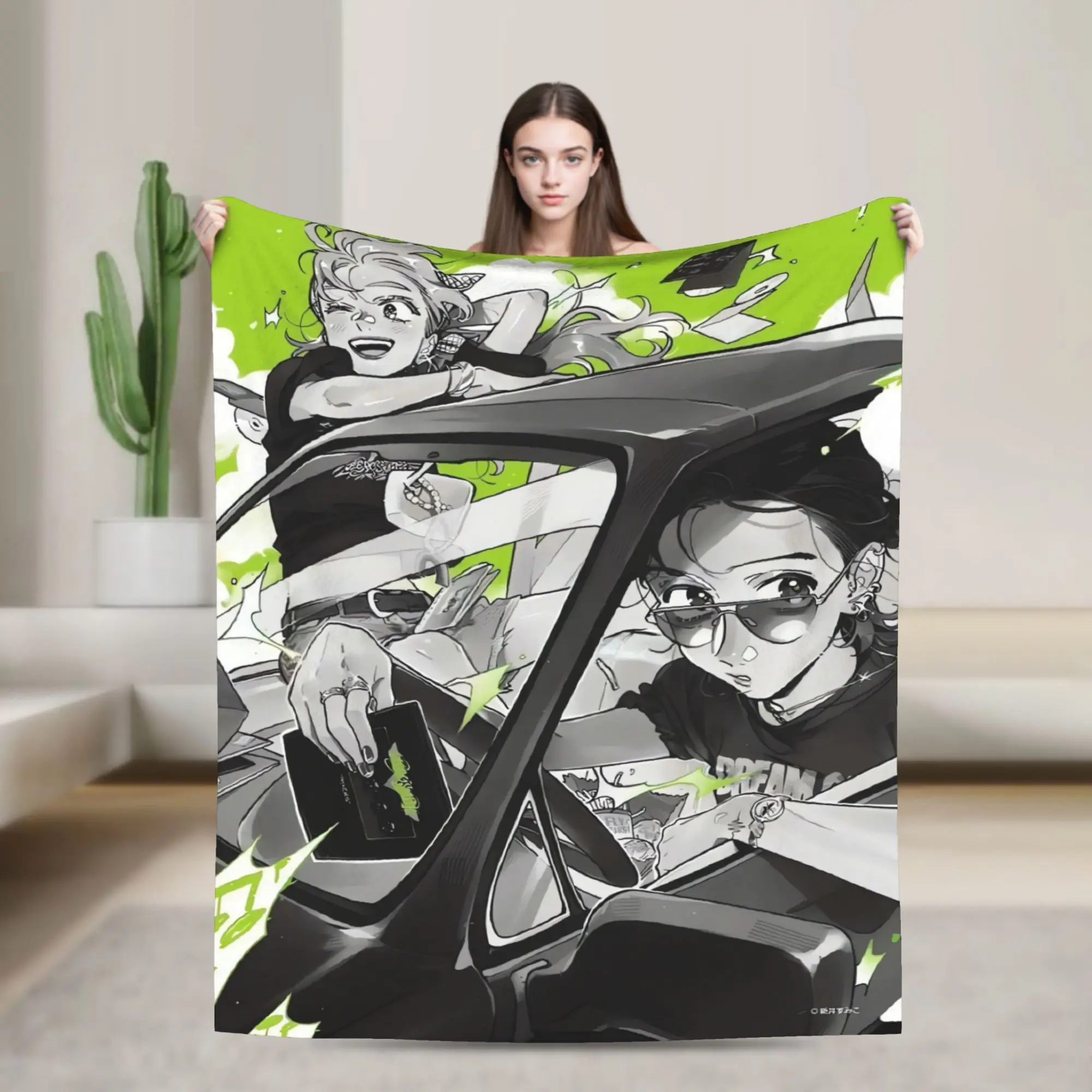 The Guy She Was Interested in Wasn't a Guy at All Warm Soft Blanket Travel Plush Throw Blanket Flannel Bedspread Sofa Bed Cover