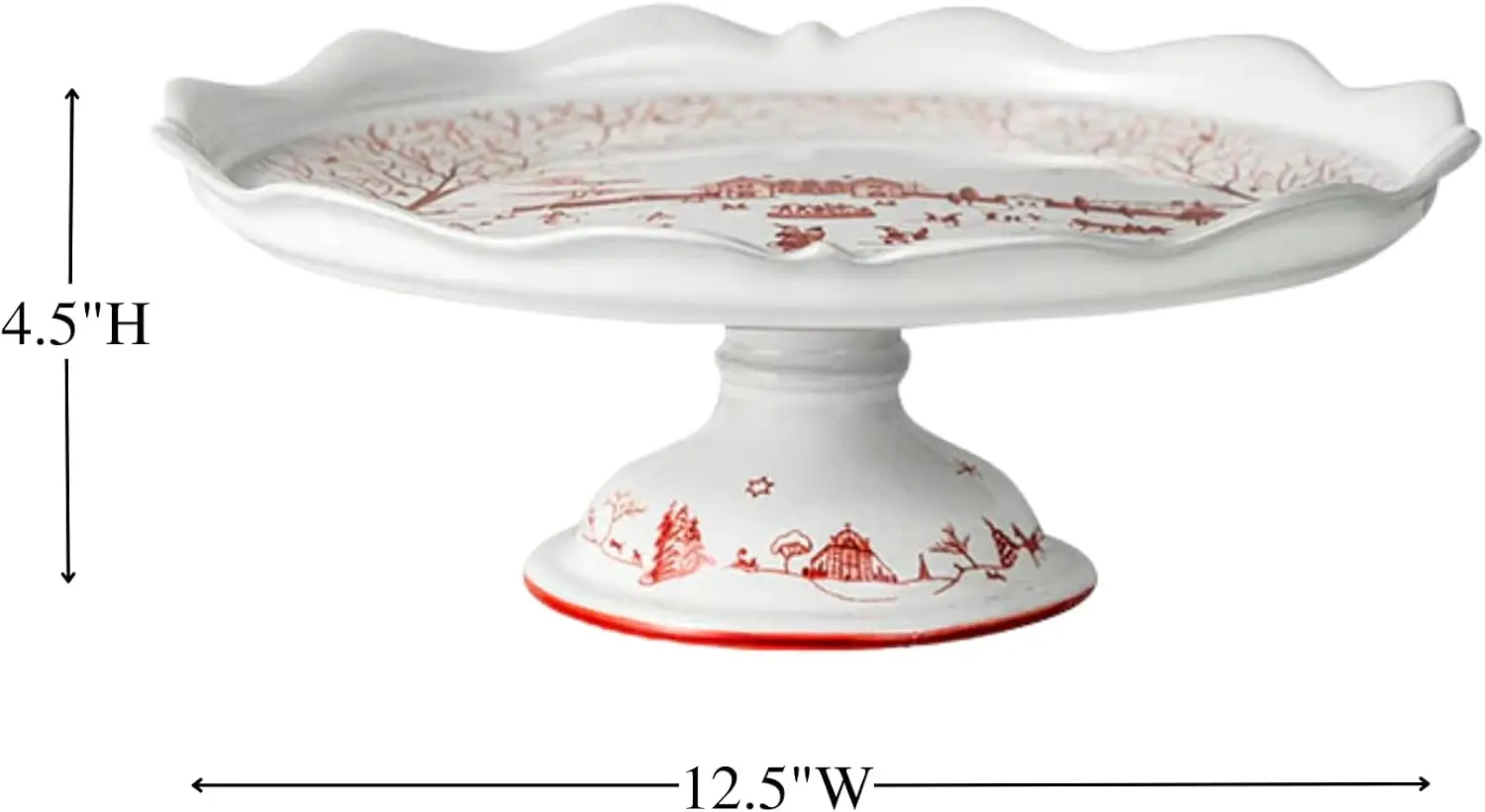 Cake Stands in Ruby, Decorative Dessert Display Stands